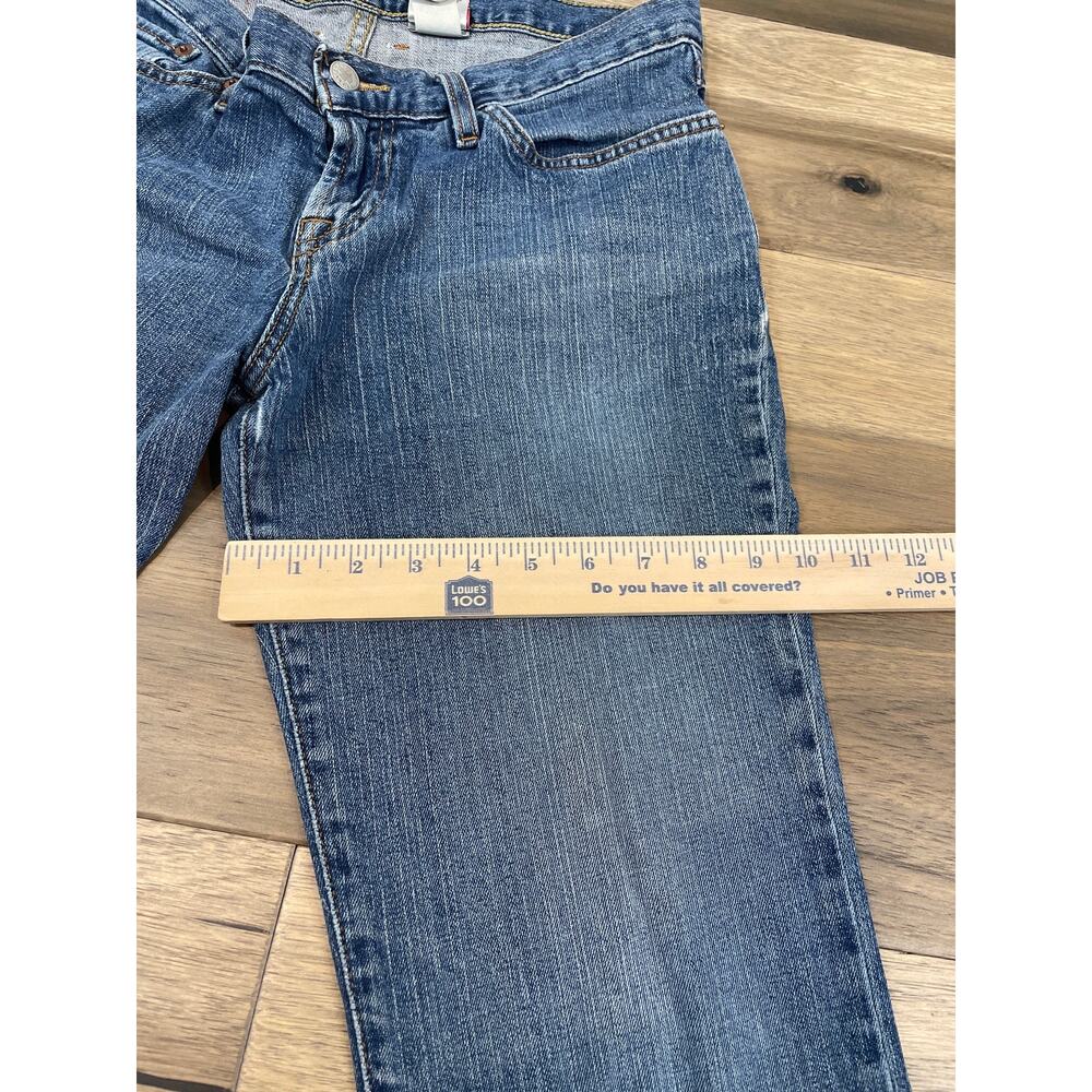 Vintage Lucky Brand Dungarees Gene Montesano Size 8 Mid Rise Flare Y2K F29AA20 - Picture 8 of 13